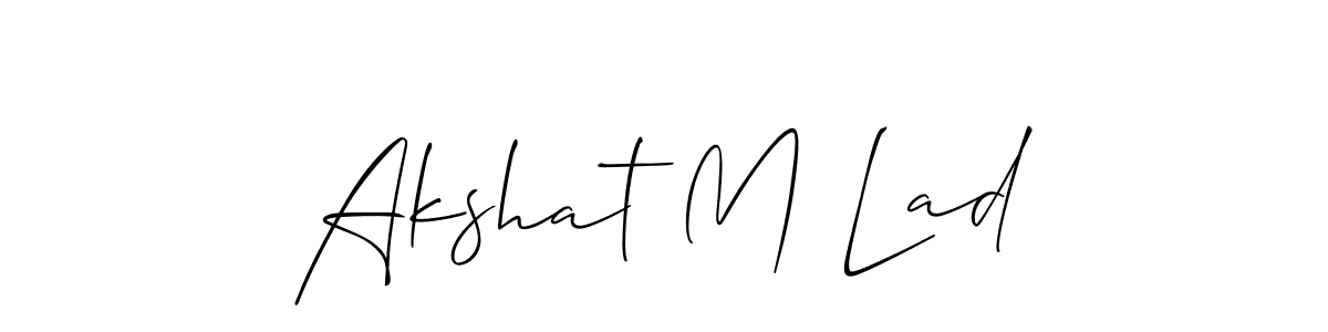 Once you've used our free online signature maker to create your best signature Allison_Script style, it's time to enjoy all of the benefits that Akshat M Lad name signing documents. Akshat M Lad signature style 2 images and pictures png