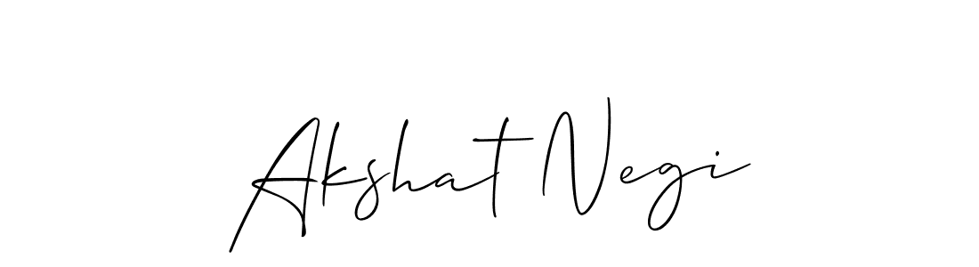 Create a beautiful signature design for name Akshat Negi. With this signature (Allison_Script) fonts, you can make a handwritten signature for free. Akshat Negi signature style 2 images and pictures png
