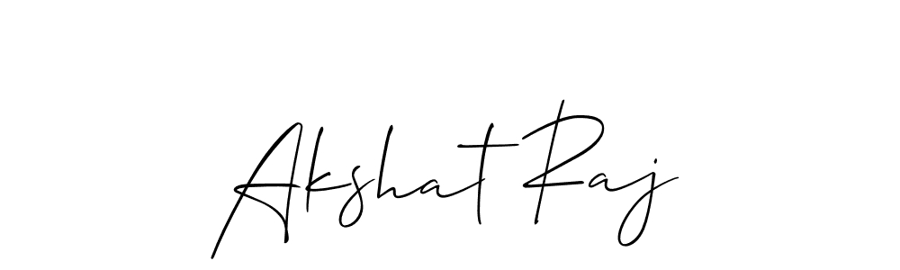 Use a signature maker to create a handwritten signature online. With this signature software, you can design (Allison_Script) your own signature for name Akshat Raj. Akshat Raj signature style 2 images and pictures png