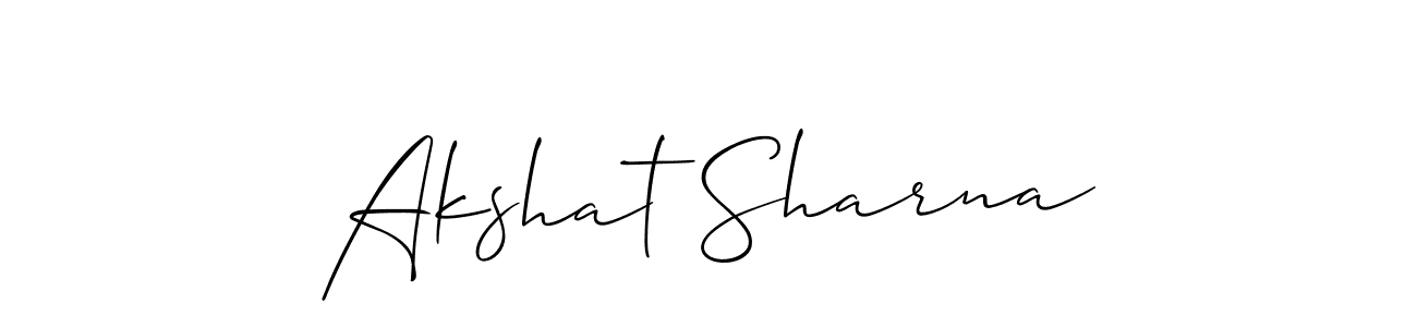How to Draw Akshat Sharna signature style? Allison_Script is a latest design signature styles for name Akshat Sharna. Akshat Sharna signature style 2 images and pictures png