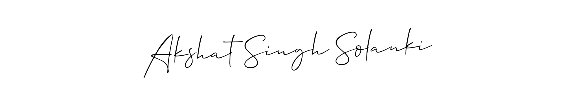 The best way (Allison_Script) to make a short signature is to pick only two or three words in your name. The name Akshat Singh Solanki include a total of six letters. For converting this name. Akshat Singh Solanki signature style 2 images and pictures png