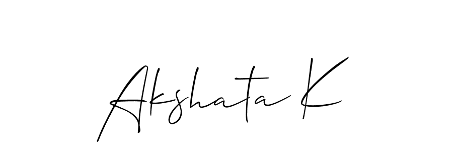 Make a beautiful signature design for name Akshata K. Use this online signature maker to create a handwritten signature for free. Akshata K signature style 2 images and pictures png