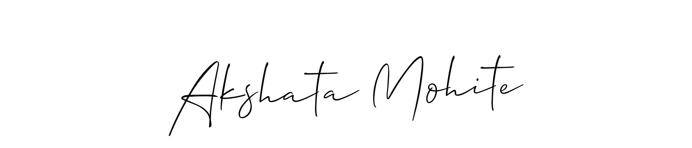 Create a beautiful signature design for name Akshata Mohite. With this signature (Allison_Script) fonts, you can make a handwritten signature for free. Akshata Mohite signature style 2 images and pictures png