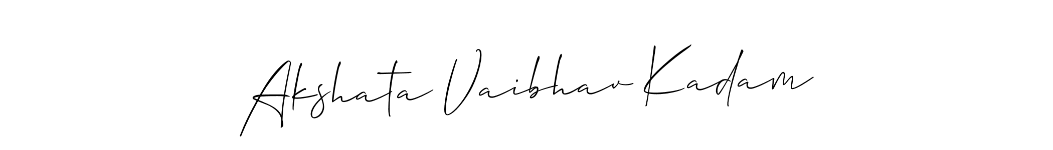Best and Professional Signature Style for Akshata Vaibhav Kadam. Allison_Script Best Signature Style Collection. Akshata Vaibhav Kadam signature style 2 images and pictures png