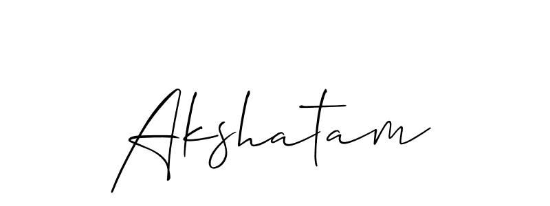 Once you've used our free online signature maker to create your best signature Allison_Script style, it's time to enjoy all of the benefits that Akshatam name signing documents. Akshatam signature style 2 images and pictures png