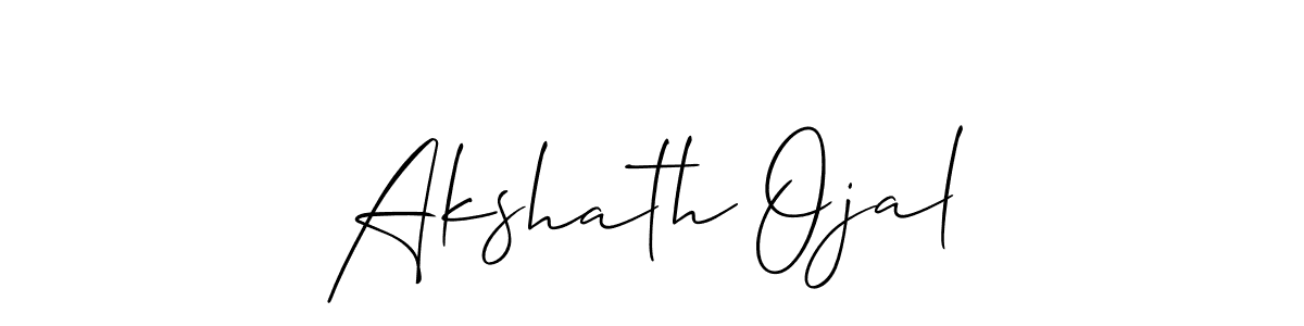 Make a beautiful signature design for name Akshath Ojal. Use this online signature maker to create a handwritten signature for free. Akshath Ojal signature style 2 images and pictures png