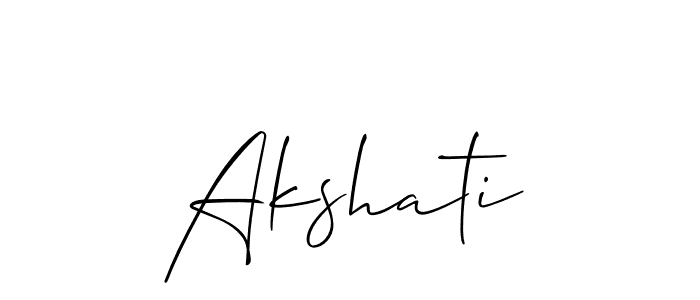 You should practise on your own different ways (Allison_Script) to write your name (Akshati) in signature. don't let someone else do it for you. Akshati signature style 2 images and pictures png