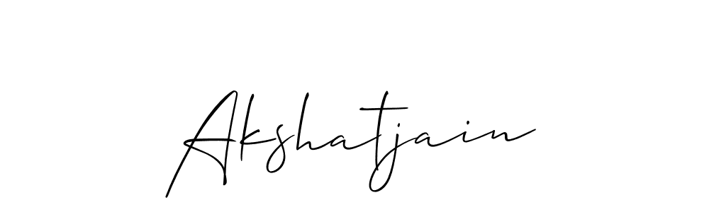 You should practise on your own different ways (Allison_Script) to write your name (Akshatjain) in signature. don't let someone else do it for you. Akshatjain signature style 2 images and pictures png