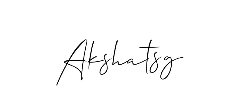 Once you've used our free online signature maker to create your best signature Allison_Script style, it's time to enjoy all of the benefits that Akshatsg name signing documents. Akshatsg signature style 2 images and pictures png