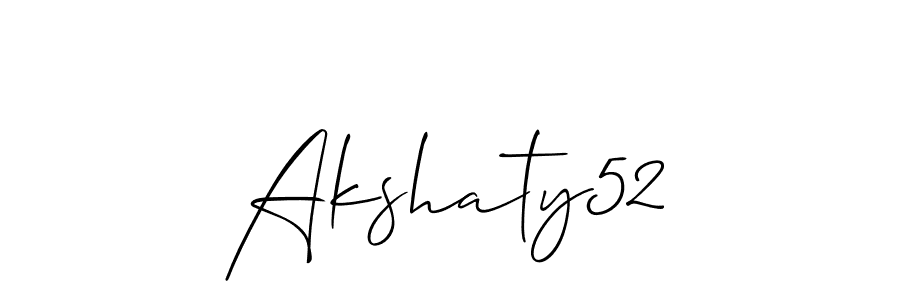 How to Draw Akshaty52 signature style? Allison_Script is a latest design signature styles for name Akshaty52. Akshaty52 signature style 2 images and pictures png
