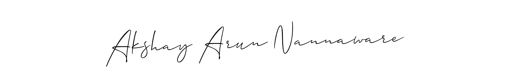 Here are the top 10 professional signature styles for the name Akshay Arun Nannaware. These are the best autograph styles you can use for your name. Akshay Arun Nannaware signature style 2 images and pictures png