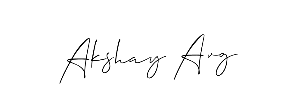 if you are searching for the best signature style for your name Akshay Avg. so please give up your signature search. here we have designed multiple signature styles  using Allison_Script. Akshay Avg signature style 2 images and pictures png