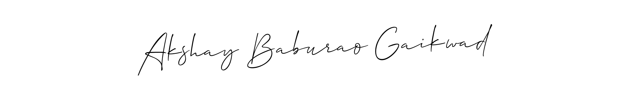 Make a short Akshay Baburao Gaikwad signature style. Manage your documents anywhere anytime using Allison_Script. Create and add eSignatures, submit forms, share and send files easily. Akshay Baburao Gaikwad signature style 2 images and pictures png