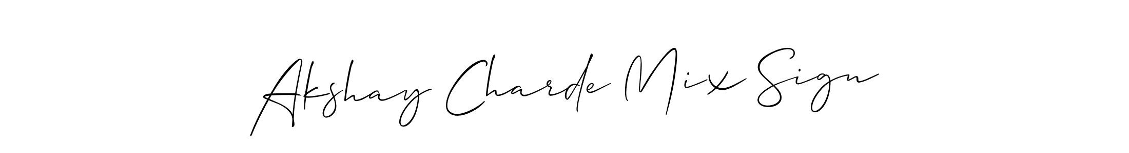 Create a beautiful signature design for name Akshay Charde Mix Sign. With this signature (Allison_Script) fonts, you can make a handwritten signature for free. Akshay Charde Mix Sign signature style 2 images and pictures png
