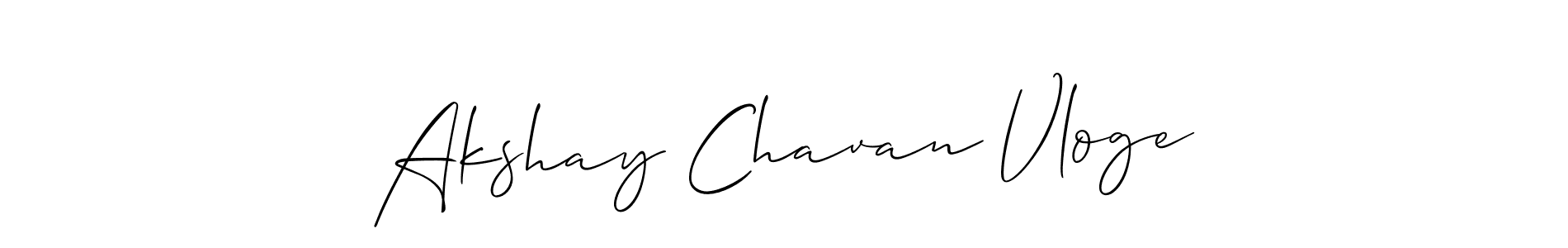 Akshay Chavan Vloge stylish signature style. Best Handwritten Sign (Allison_Script) for my name. Handwritten Signature Collection Ideas for my name Akshay Chavan Vloge. Akshay Chavan Vloge signature style 2 images and pictures png