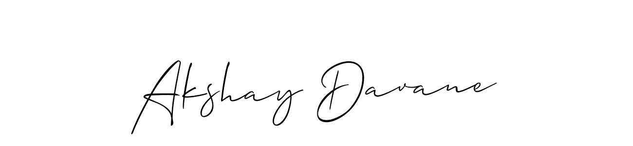 How to make Akshay Davane signature? Allison_Script is a professional autograph style. Create handwritten signature for Akshay Davane name. Akshay Davane signature style 2 images and pictures png