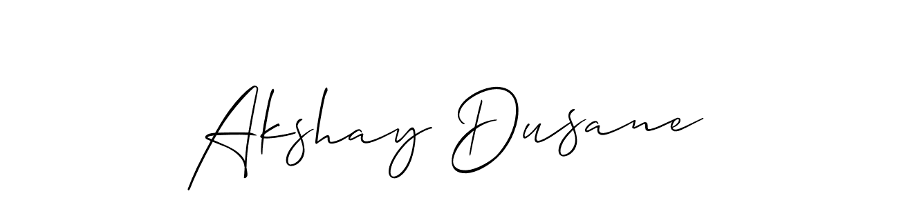 How to make Akshay Dusane signature? Allison_Script is a professional autograph style. Create handwritten signature for Akshay Dusane name. Akshay Dusane signature style 2 images and pictures png