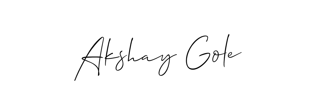 Make a beautiful signature design for name Akshay Gole. Use this online signature maker to create a handwritten signature for free. Akshay Gole signature style 2 images and pictures png