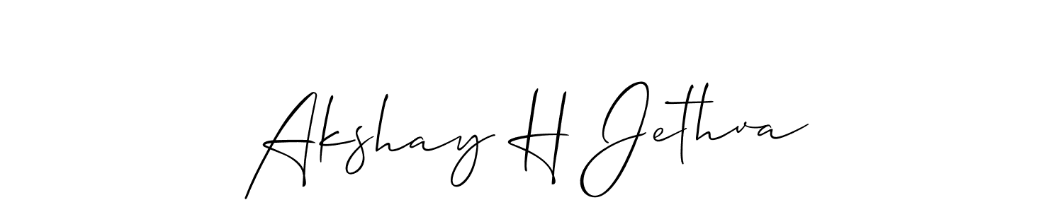 Make a beautiful signature design for name Akshay H Jethva. Use this online signature maker to create a handwritten signature for free. Akshay H Jethva signature style 2 images and pictures png