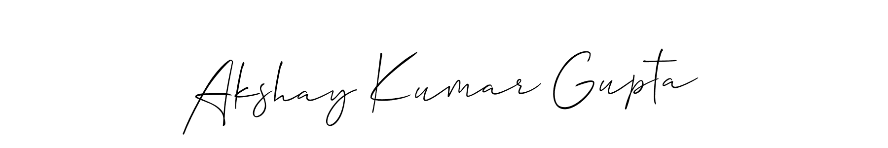 You should practise on your own different ways (Allison_Script) to write your name (Akshay Kumar Gupta) in signature. don't let someone else do it for you. Akshay Kumar Gupta signature style 2 images and pictures png