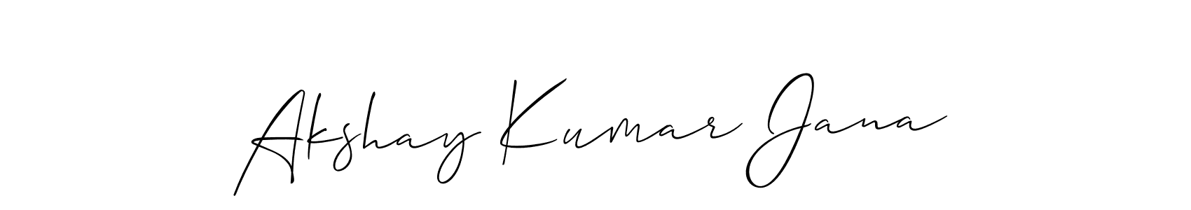 Design your own signature with our free online signature maker. With this signature software, you can create a handwritten (Allison_Script) signature for name Akshay Kumar Jana. Akshay Kumar Jana signature style 2 images and pictures png