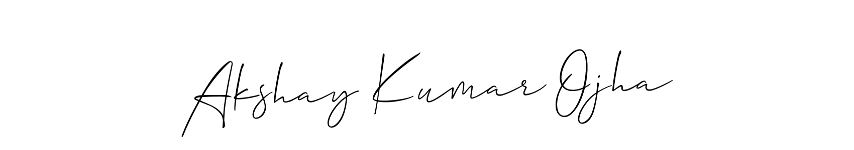 Use a signature maker to create a handwritten signature online. With this signature software, you can design (Allison_Script) your own signature for name Akshay Kumar Ojha. Akshay Kumar Ojha signature style 2 images and pictures png