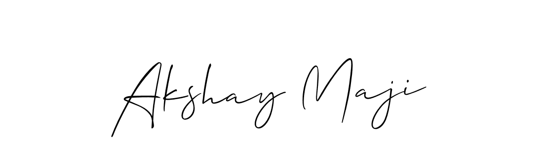 You should practise on your own different ways (Allison_Script) to write your name (Akshay Maji) in signature. don't let someone else do it for you. Akshay Maji signature style 2 images and pictures png