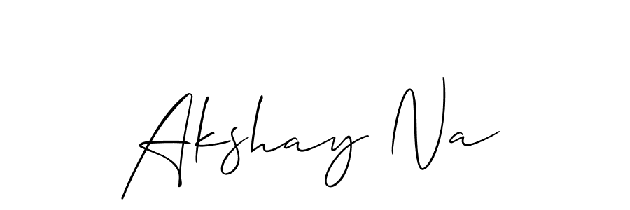 Best and Professional Signature Style for Akshay Na. Allison_Script Best Signature Style Collection. Akshay Na signature style 2 images and pictures png