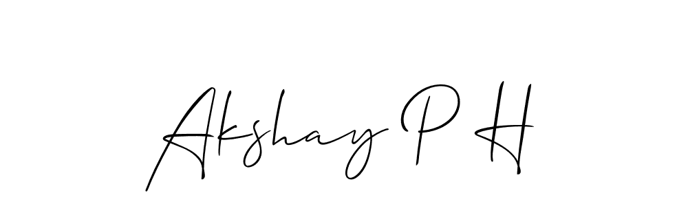 See photos of Akshay P H official signature by Spectra . Check more albums & portfolios. Read reviews & check more about Allison_Script font. Akshay P H signature style 2 images and pictures png