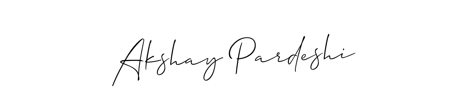 Akshay Pardeshi stylish signature style. Best Handwritten Sign (Allison_Script) for my name. Handwritten Signature Collection Ideas for my name Akshay Pardeshi. Akshay Pardeshi signature style 2 images and pictures png