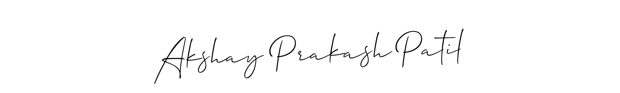 Also we have Akshay Prakash Patil name is the best signature style. Create professional handwritten signature collection using Allison_Script autograph style. Akshay Prakash Patil signature style 2 images and pictures png
