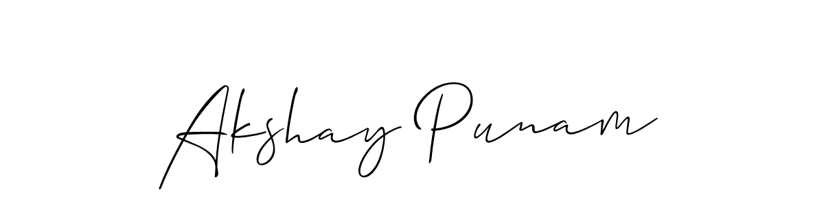 Make a beautiful signature design for name Akshay Punam. Use this online signature maker to create a handwritten signature for free. Akshay Punam signature style 2 images and pictures png