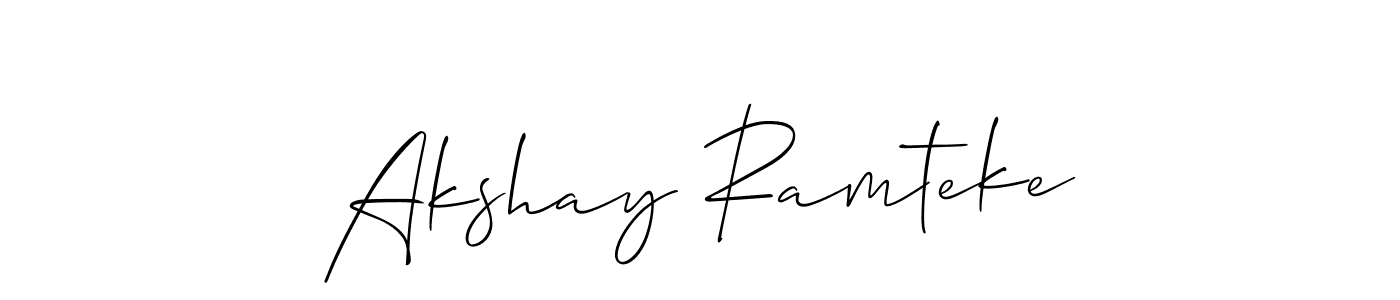 Make a beautiful signature design for name Akshay Ramteke. With this signature (Allison_Script) style, you can create a handwritten signature for free. Akshay Ramteke signature style 2 images and pictures png