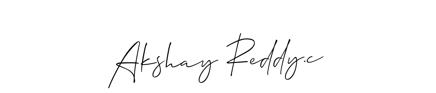 if you are searching for the best signature style for your name Akshay Reddy.c. so please give up your signature search. here we have designed multiple signature styles  using Allison_Script. Akshay Reddy.c signature style 2 images and pictures png