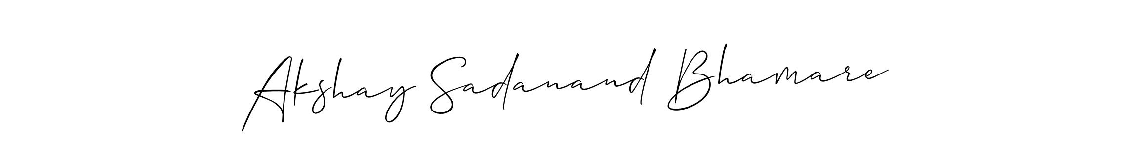 Create a beautiful signature design for name Akshay Sadanand Bhamare. With this signature (Allison_Script) fonts, you can make a handwritten signature for free. Akshay Sadanand Bhamare signature style 2 images and pictures png