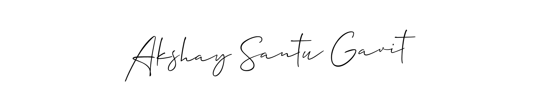 Similarly Allison_Script is the best handwritten signature design. Signature creator online .You can use it as an online autograph creator for name Akshay Santu Gavit. Akshay Santu Gavit signature style 2 images and pictures png