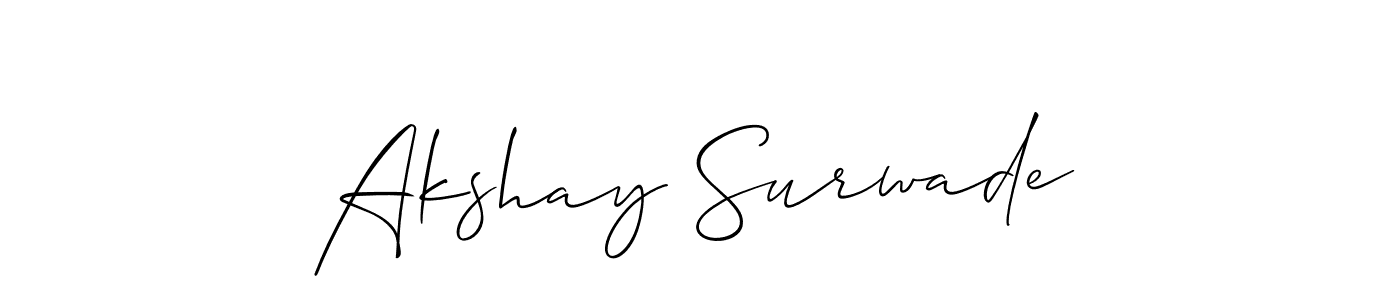 Make a beautiful signature design for name Akshay Surwade. Use this online signature maker to create a handwritten signature for free. Akshay Surwade signature style 2 images and pictures png