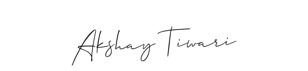 It looks lik you need a new signature style for name Akshay Tiwari. Design unique handwritten (Allison_Script) signature with our free signature maker in just a few clicks. Akshay Tiwari signature style 2 images and pictures png
