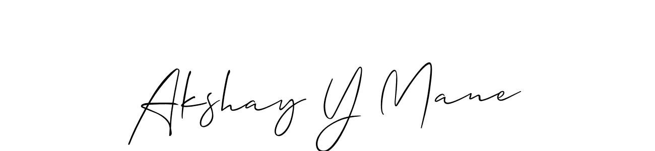 Create a beautiful signature design for name Akshay Y Mane. With this signature (Allison_Script) fonts, you can make a handwritten signature for free. Akshay Y Mane signature style 2 images and pictures png