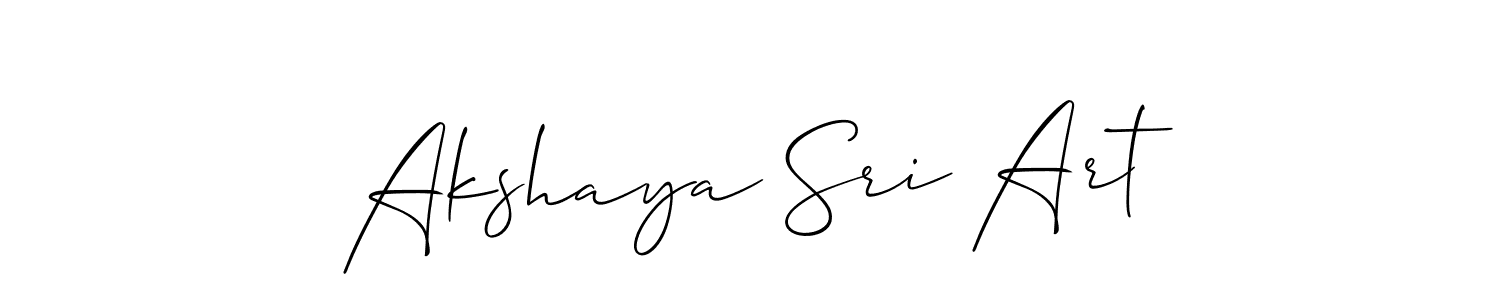 Also You can easily find your signature by using the search form. We will create Akshaya Sri Art name handwritten signature images for you free of cost using Allison_Script sign style. Akshaya Sri Art signature style 2 images and pictures png