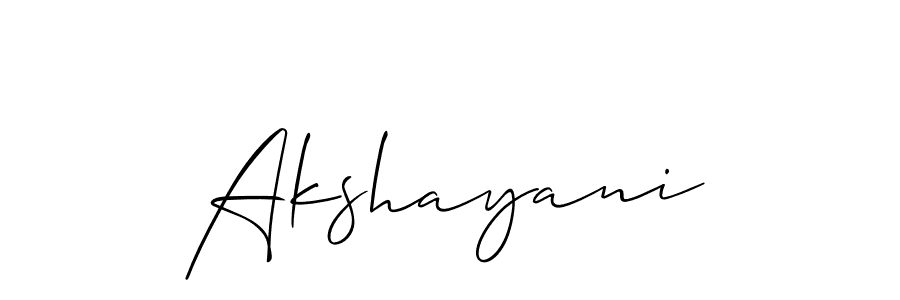 Similarly Allison_Script is the best handwritten signature design. Signature creator online .You can use it as an online autograph creator for name Akshayani. Akshayani signature style 2 images and pictures png