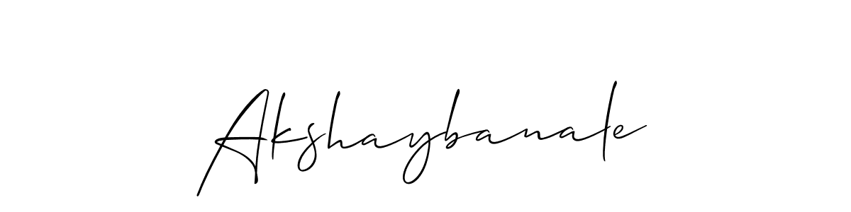 Create a beautiful signature design for name Akshaybanale. With this signature (Allison_Script) fonts, you can make a handwritten signature for free. Akshaybanale signature style 2 images and pictures png