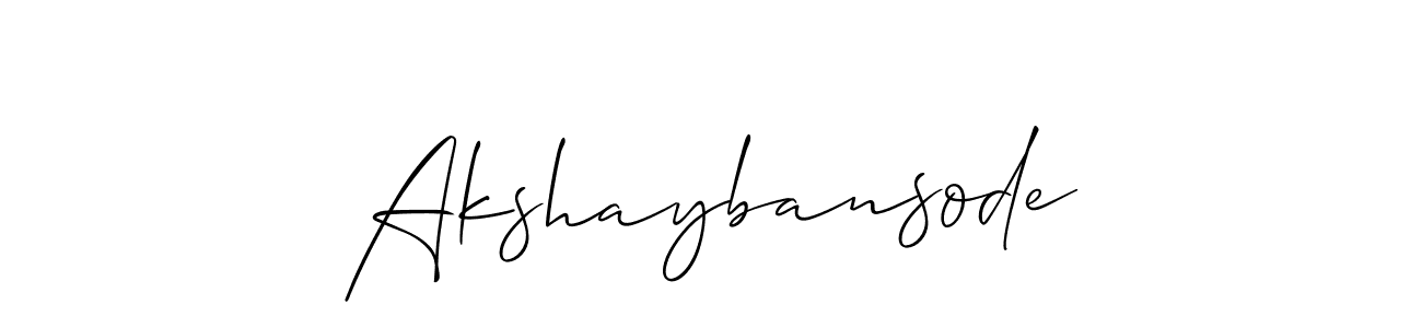 The best way (Allison_Script) to make a short signature is to pick only two or three words in your name. The name Akshaybansode include a total of six letters. For converting this name. Akshaybansode signature style 2 images and pictures png