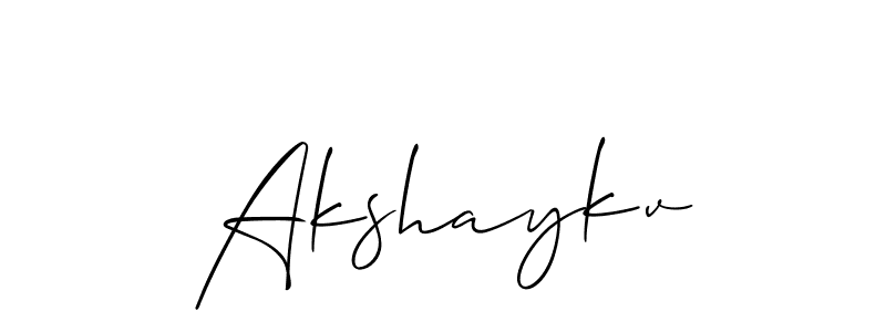 Similarly Allison_Script is the best handwritten signature design. Signature creator online .You can use it as an online autograph creator for name Akshaykv. Akshaykv signature style 2 images and pictures png