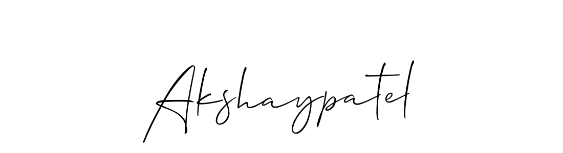 Create a beautiful signature design for name Akshaypatel. With this signature (Allison_Script) fonts, you can make a handwritten signature for free. Akshaypatel signature style 2 images and pictures png