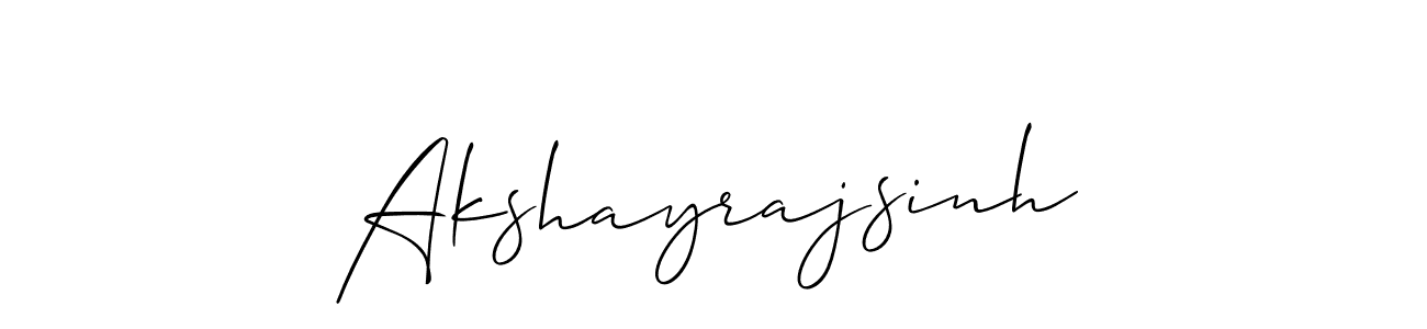 Also You can easily find your signature by using the search form. We will create Akshayrajsinh name handwritten signature images for you free of cost using Allison_Script sign style. Akshayrajsinh signature style 2 images and pictures png