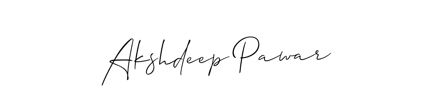 The best way (Allison_Script) to make a short signature is to pick only two or three words in your name. The name Akshdeep Pawar include a total of six letters. For converting this name. Akshdeep Pawar signature style 2 images and pictures png