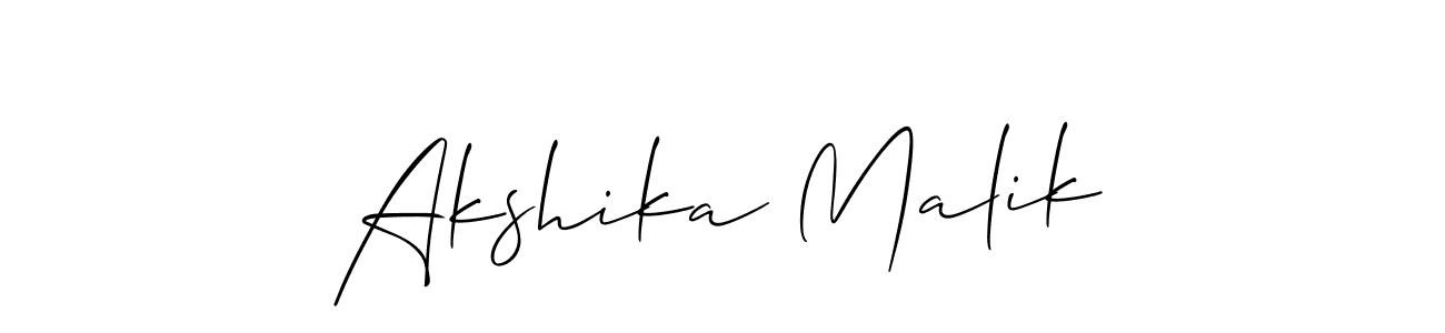 Once you've used our free online signature maker to create your best signature Allison_Script style, it's time to enjoy all of the benefits that Akshika Malik name signing documents. Akshika Malik signature style 2 images and pictures png