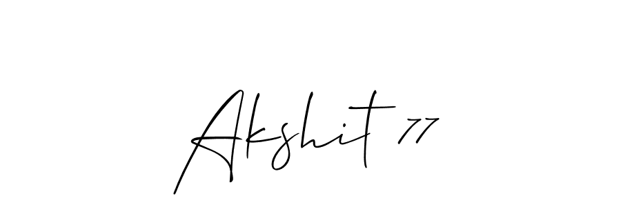 Also we have Akshit 77 name is the best signature style. Create professional handwritten signature collection using Allison_Script autograph style. Akshit 77 signature style 2 images and pictures png