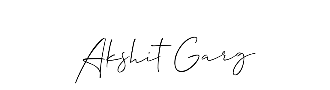 The best way (Allison_Script) to make a short signature is to pick only two or three words in your name. The name Akshit Garg include a total of six letters. For converting this name. Akshit Garg signature style 2 images and pictures png